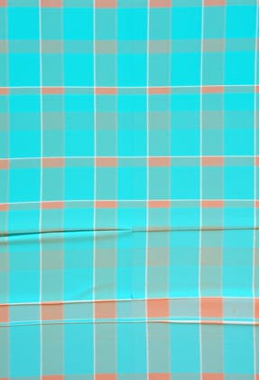 Cotton Checked Towel 2.5ft X 5 ft for Home use (Blue and White)