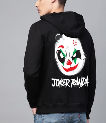 SCOTT FINCHER Men's Black Joker Panda Graphic Hoodie : AA(RSHOD)BLACK_16