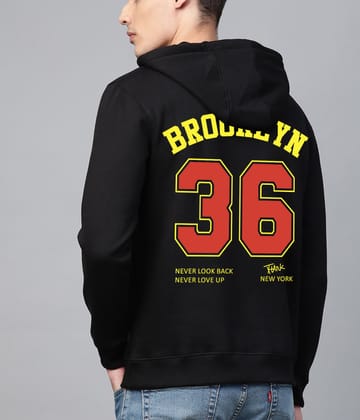 SCOTT FINCHER Men's Black Printed Brooklyn 36 Hoodie : AA(RSHOD)BLACK_21