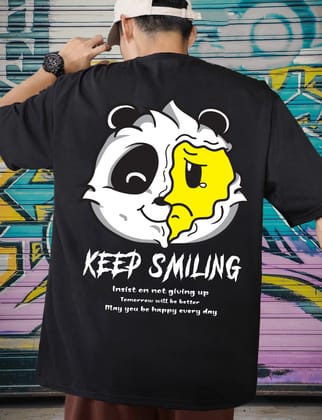 Scott Fincher Men's Streetwear T-Shirt with Smiley Face Graphic Design : AA(ARN)BLACK_12 Scott Fincher Men's Streetwear T-Shirt with Smiley Face Graphic Design : AA(ARN)BLACK_12