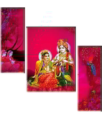Saf Radha krishna modern art MDF Painting Without Frame