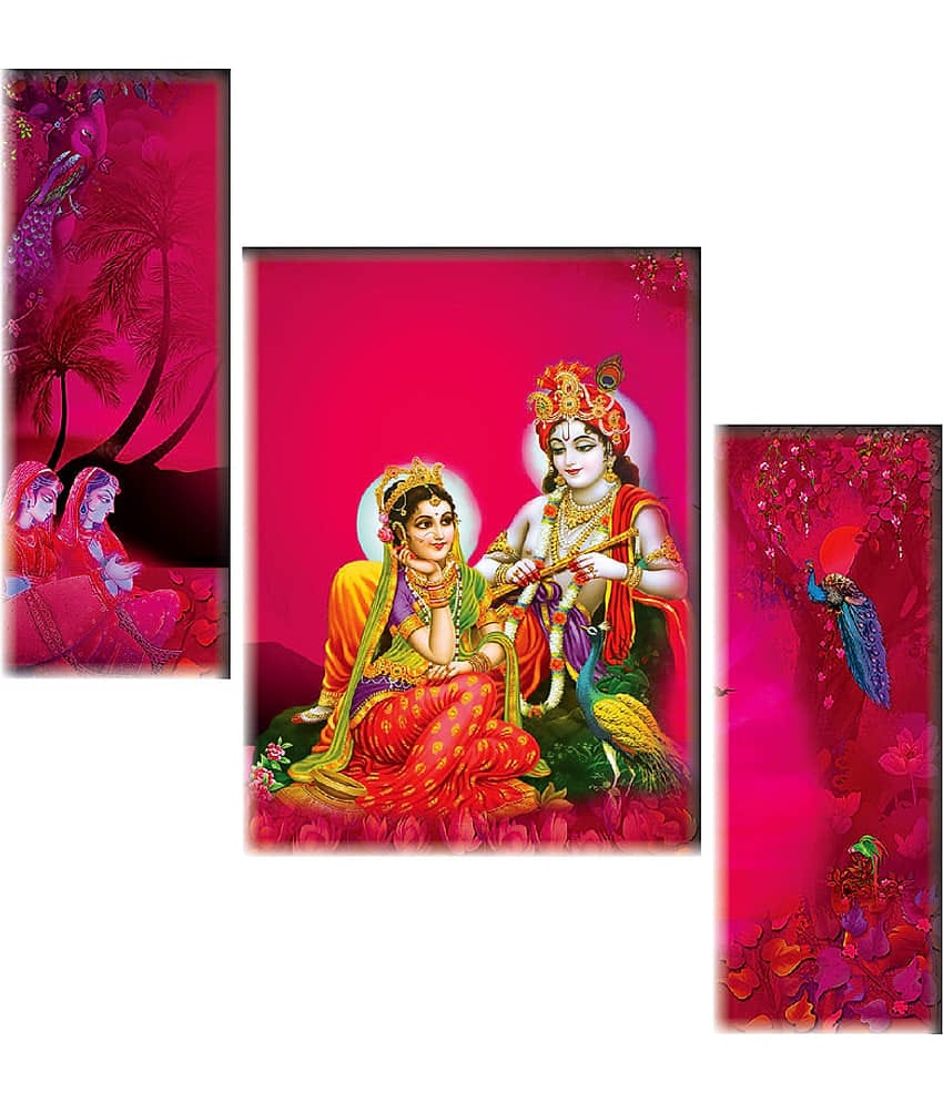 Saf Radha krishna modern art MDF Painting Without Frame