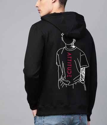 SCOTT FINCHER Black Hoodie for Men with Attitude Graphic Design : AA(RSHOD)BLACK_55 SCOTT FINCHER Black Hoodie for Men with Attitude Graphic Design : AA(RSHOD)BLACK_55