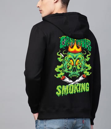 SCOTT FINCHER Black and Green Graphic Black Hoodie : AA(RSHOD)BLACK_127 SCOTT FINCHER Black and Green Graphic Black Hoodie : AA(RSHOD)BLACK_127
