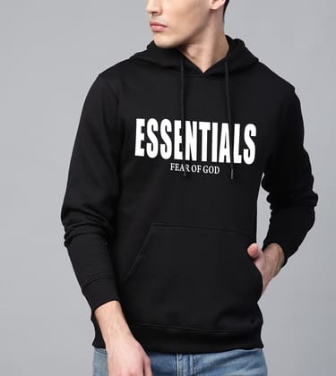 SCOTT FINCHER Men's Black Essentials Fear of God Hoodie : AA(RSHOD)BLACK_154 SCOTT FINCHER Men's Black Essentials Fear of God Hoodie : AA(RSHOD)BLACK_154