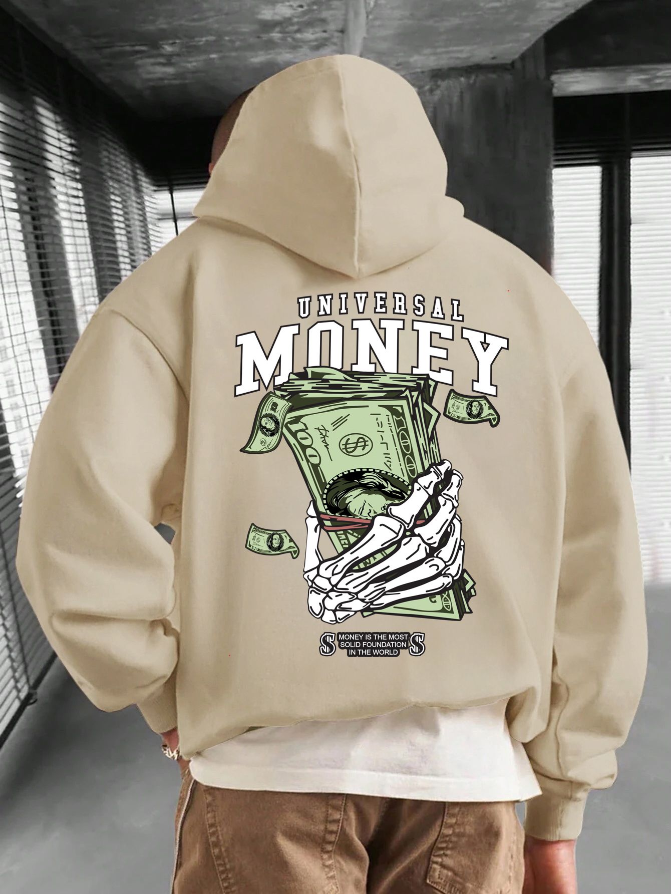 SCOTT FINCHER  Men's Hip Hop Streetwear Hoodie Graphic Oversized Pullover Sweatshirt with Hood : AA(RSHOD)CREAM_220