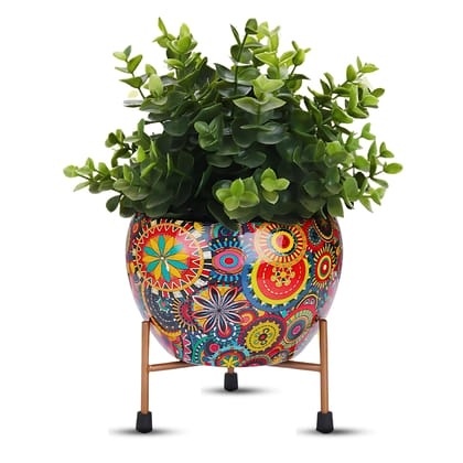 Buy Metal Planter with Stand, Decorative Flower Pot for Home Decor, Indoor Plants, Pots for Plants, Planters for Home Decor, Pots for Garden Buy Metal Planter with Stand, Decorative Flower Pot for Home Decor, Indoor Plants, Pots for Plants, Planters for Home Decor, Pots for Garden