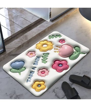 sakimo Anti-skid Rubber Bath Mat 40x60 cm ( Pack of 1 ) - Pink