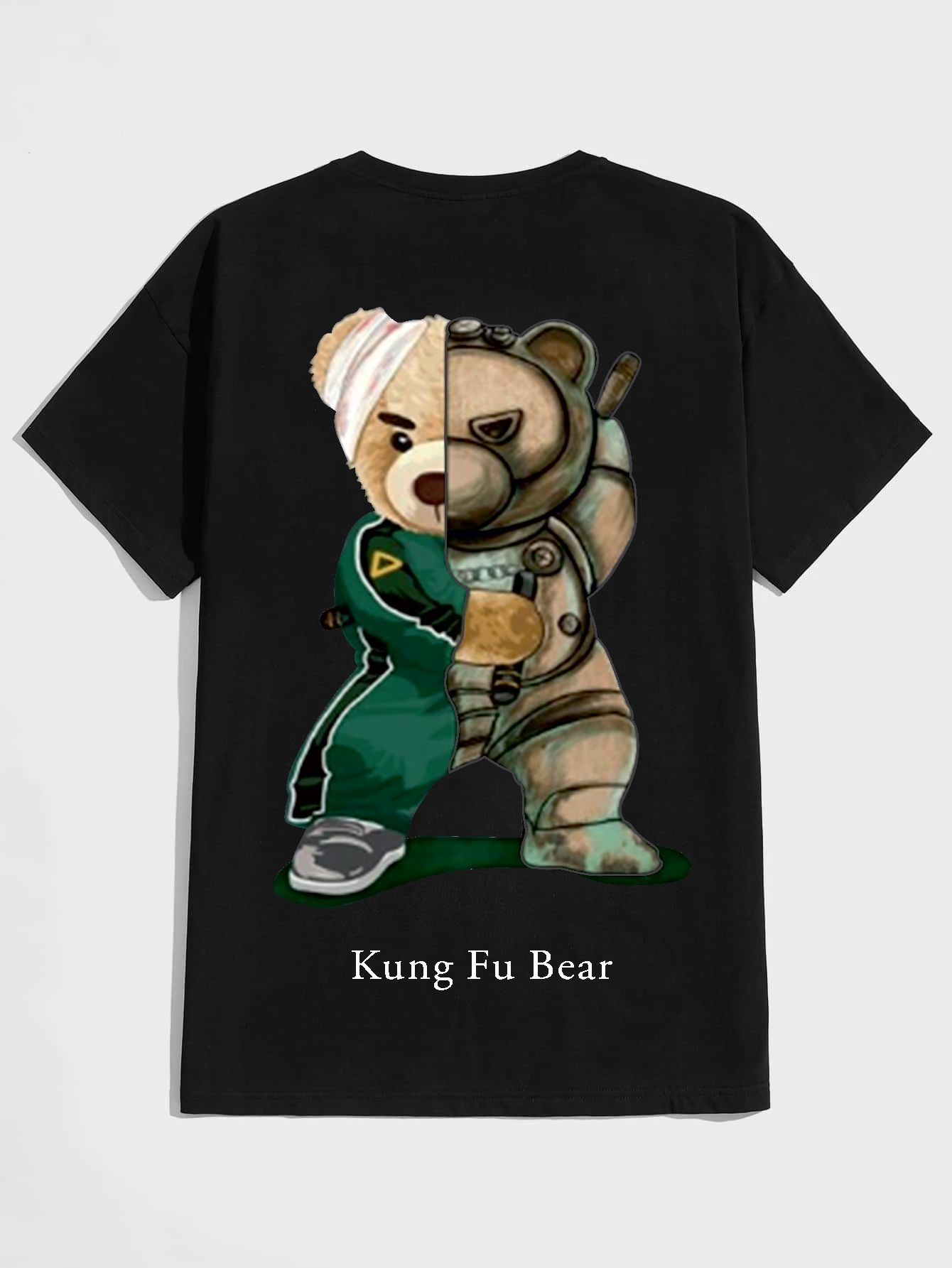 SCOTT FINCHER Men's Panda T-Shirt, Funny Graphic Tee, Panda Lover Gift, Animal Lover Shirt, Cute Panda Shirt, Panda Clothes, Panda Apparel, Panda Merchandise : AA(HSR)BLACK_33