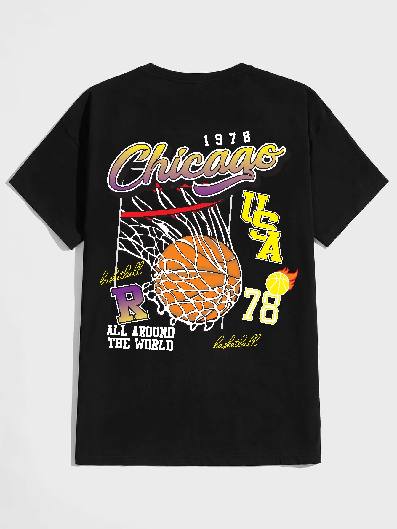 SCOTT FINCHER Men's Streetwear Basketball T-Shirt, Hip Hop Short Sleeve Graphic Tees, Casual Loose Fit Crew Neck Summer Tops :  AA(HSR)BLACK_54
