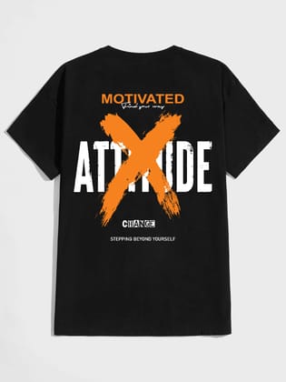 SCOTT FINCHER Men's Motivated Attitude Change Stepping Beyond Yourself Graphic Printed T-Shirt : AA(HSR)BLACK_116 SCOTT FINCHER Men's Motivated Attitude Change Stepping Beyond Yourself Graphic Printed T-Shirt : AA(HSR)BLACK_116