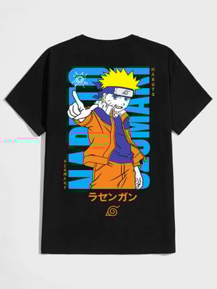 SCOTT FINCHER Men's Naruto Uzumaki T-Shirt: Officially Licensed Anime Merchandise : AA(HSR)BLACK_135
