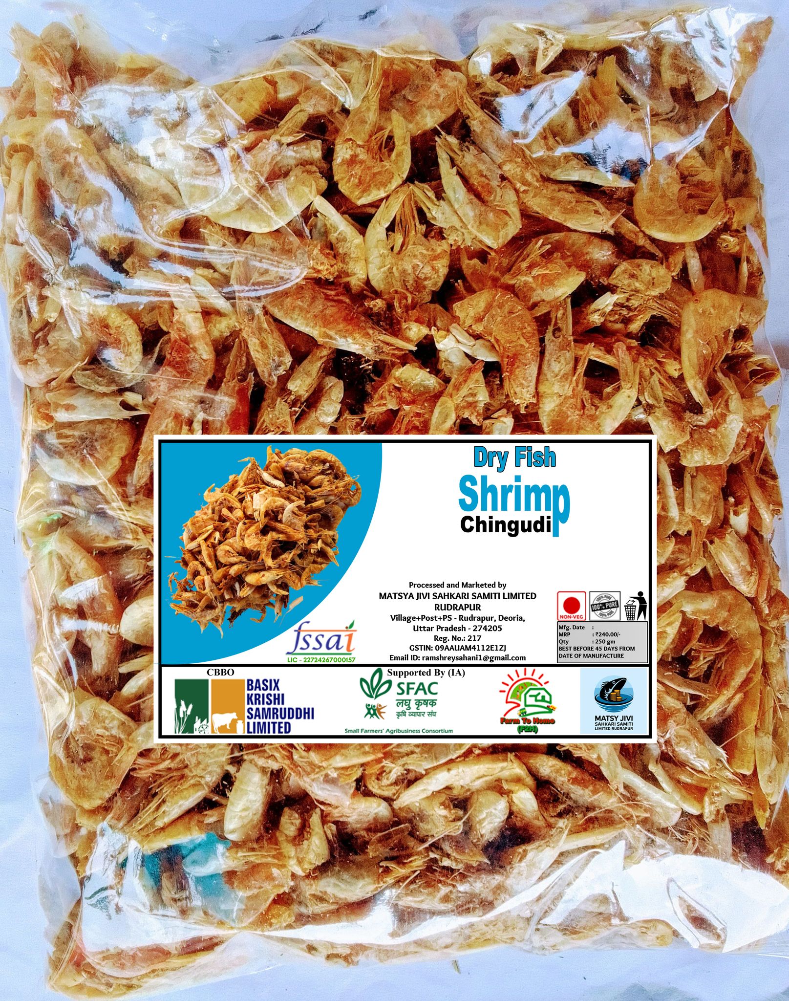 Dry Fish Shrimp (Chingudi) |250gm