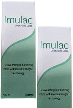 Imulac Moisturizing Lotion Pack of 2 X 100 ml each- Rejuvenating Moisturizing Lotion with Moisture Magnet Technology