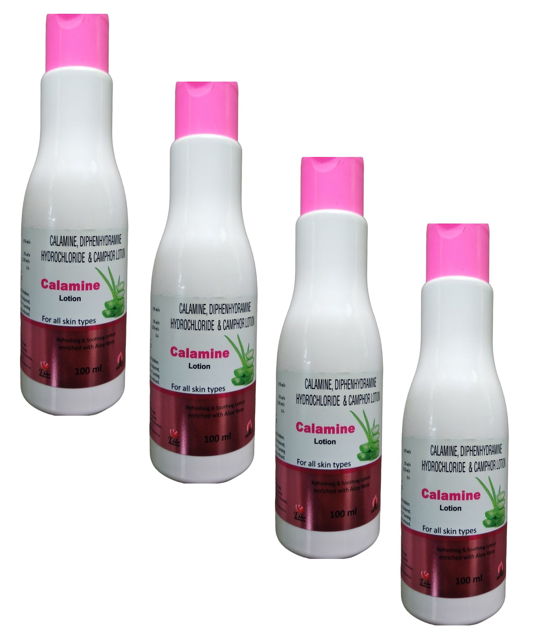 Calamine Lotion - For All Skin Types - Refreshing and Soothing - Enriched with Aloe Vera - 100ml
