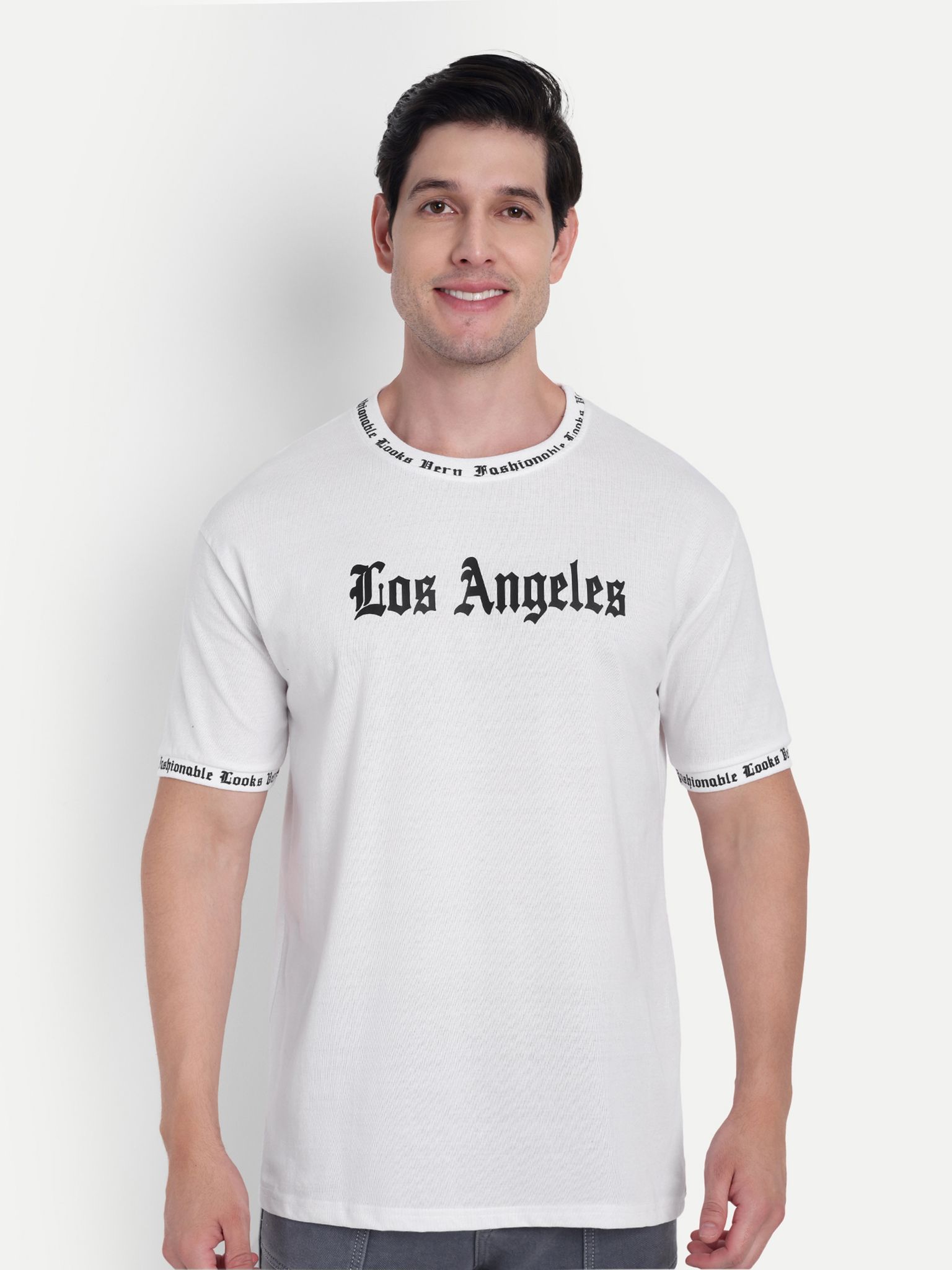 SCOTT FINCHER Men's Los Angeles Men's T-Shirt - White : AA(NPH)WHITE_159