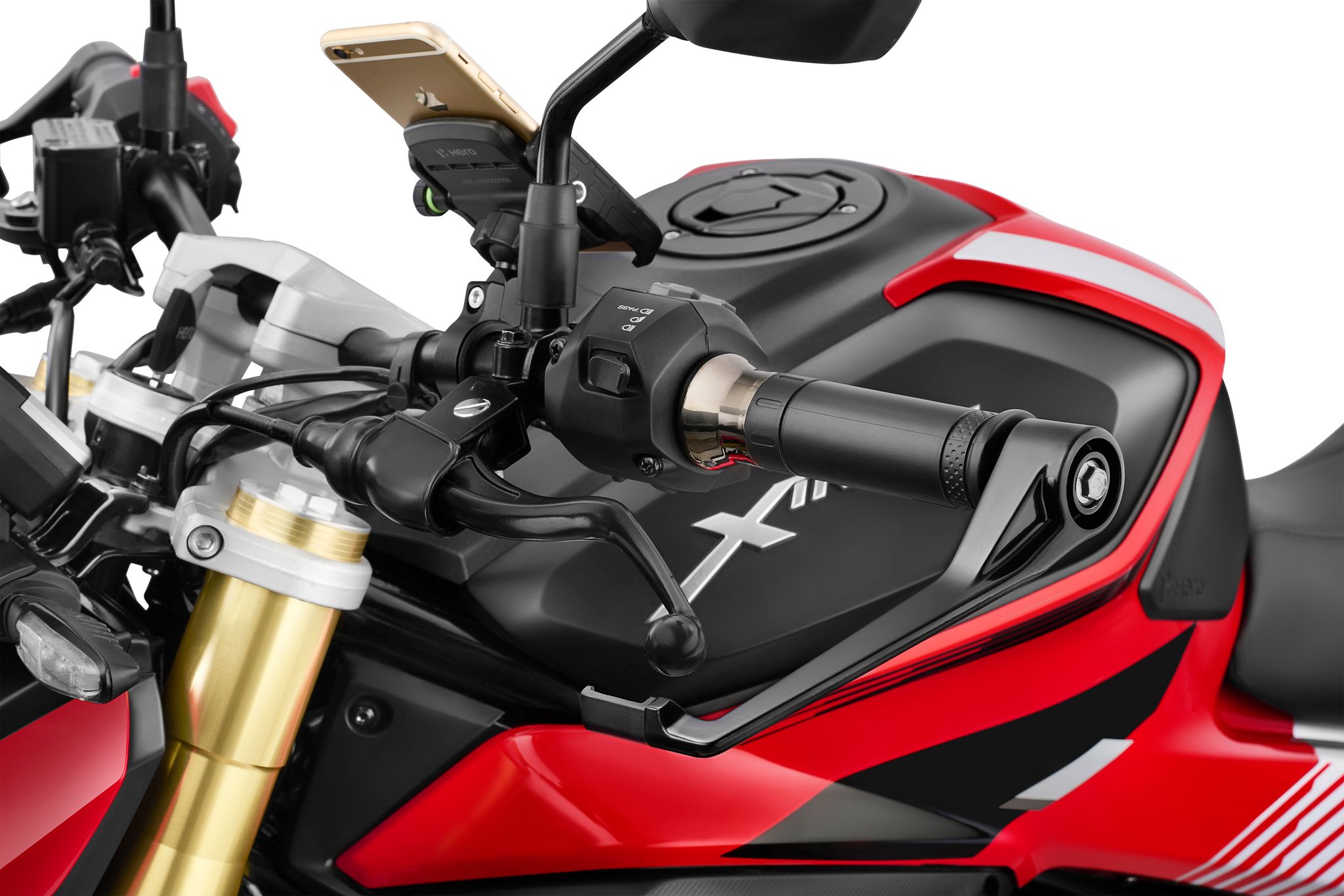 Hero Genuine Handlebar Grip LHS for Xtreme 250R Chrome Rosegold | Comfortable Ergonomic Design | Durable Construction | OEM Fit | Anti Slip Control | Easy Installation