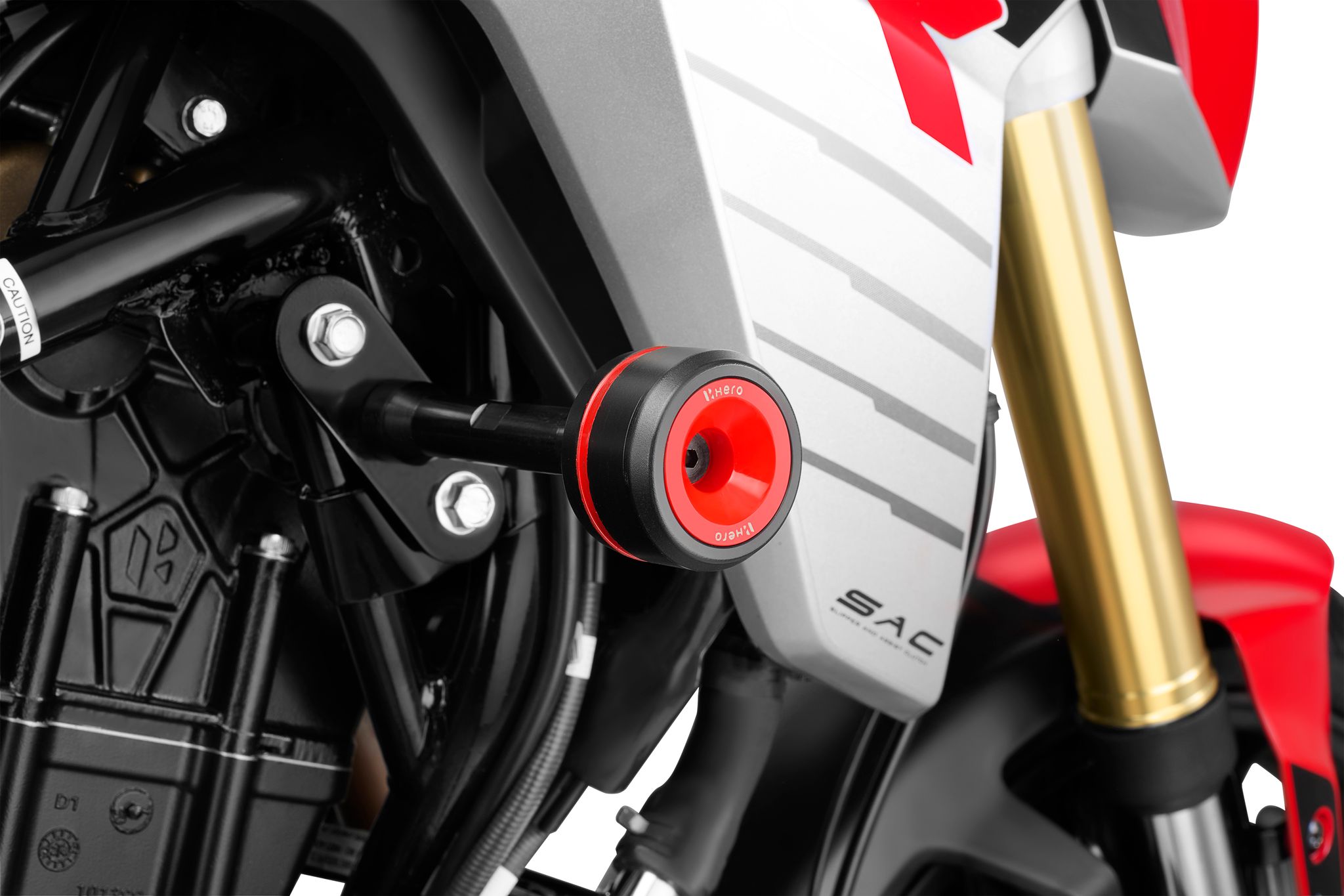 Hero Genuine Sporty Frame Slider Kit Part No. NA for Xtreme 250 R | High Impact Protection | Durable Lightweight Build | OEM Fit | Reliable Mounting Strength - Easy Installation