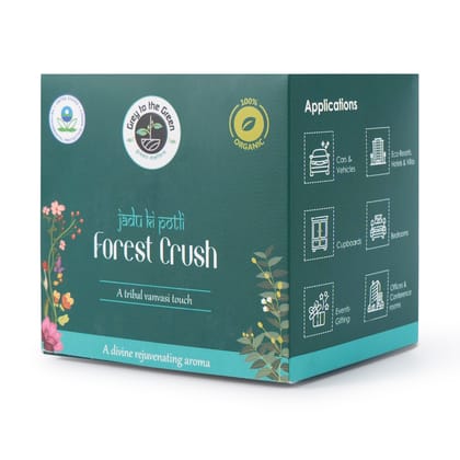 Forest Crush - Wild Flowers with rich heritage aroma, Organic, Car Freshner | 60 Days Freshness | For Home, Kitchen,Office, washroom | Tribal Western Ghats  | Luxury | US-EPA registered | 30 Grams