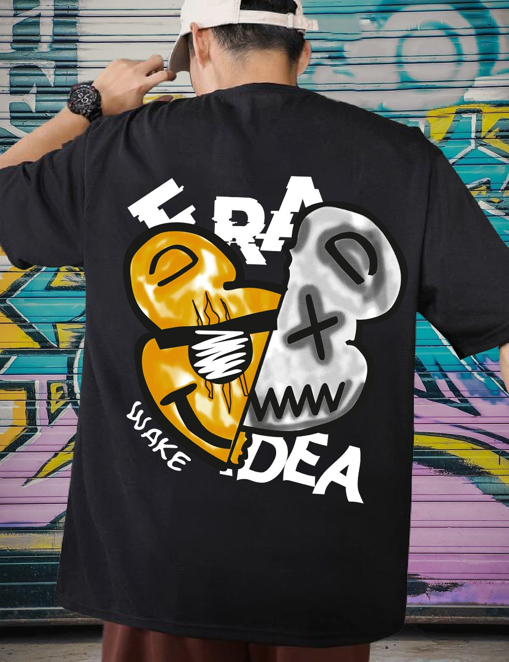 SCOTT FINCHER Men's Graphic T-Shirt, Surreal Art Print, Streetwear, Casual Cotton Tee : AA(ARN)BLACK_149