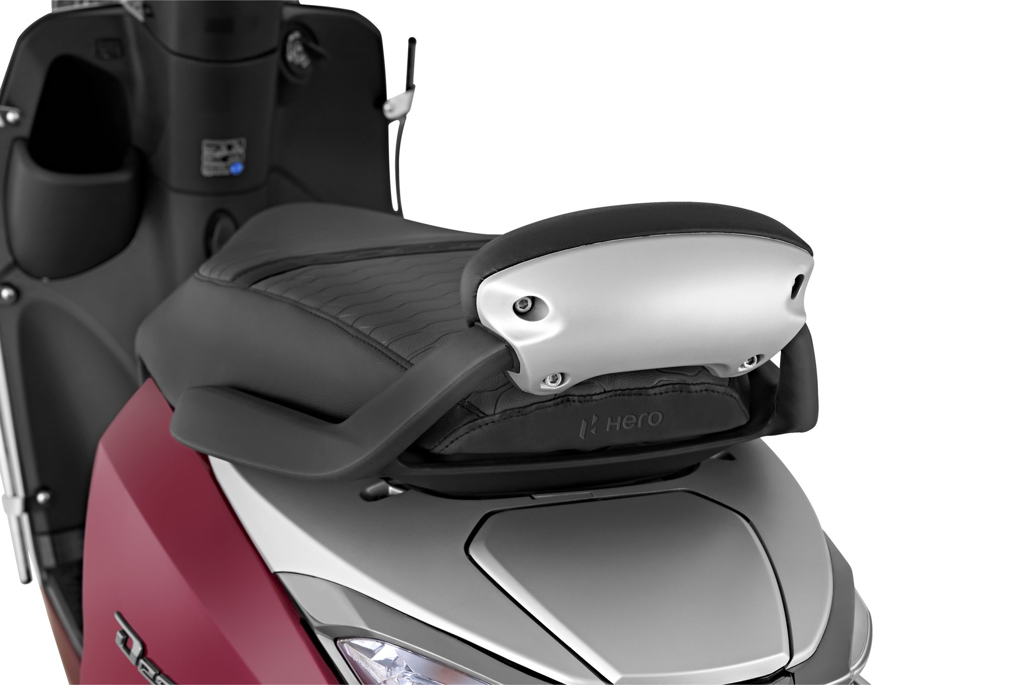 Hero Genuine Backrest for Rear Handle Grip for Destini 125/110, Black | Enhanced Pillion Comfort | Durable Construction | OEM Fit | Easy Installation | Reliable Support