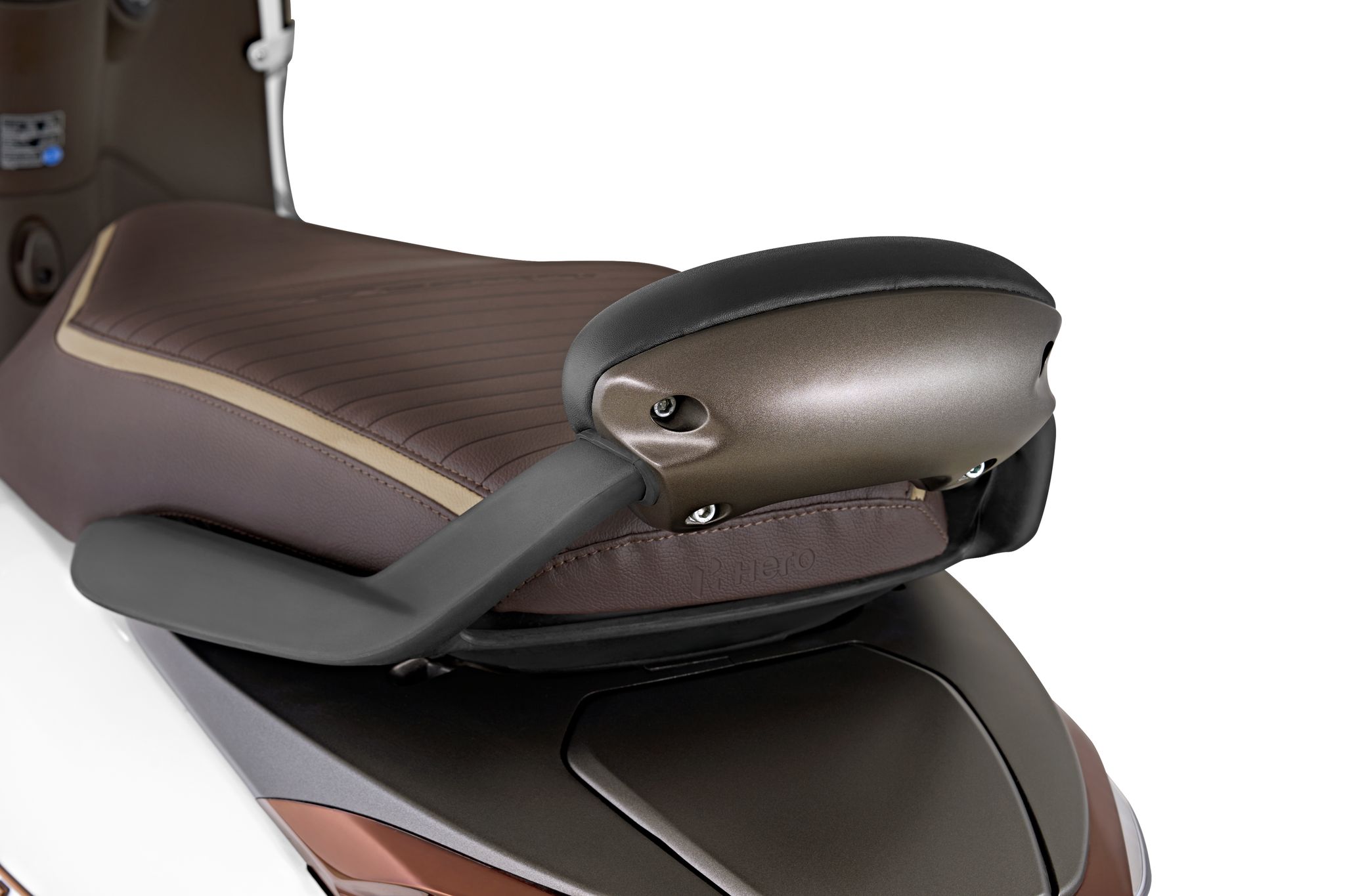 Backrest For Rear Handel Grip for New Destini 125/110, Brown