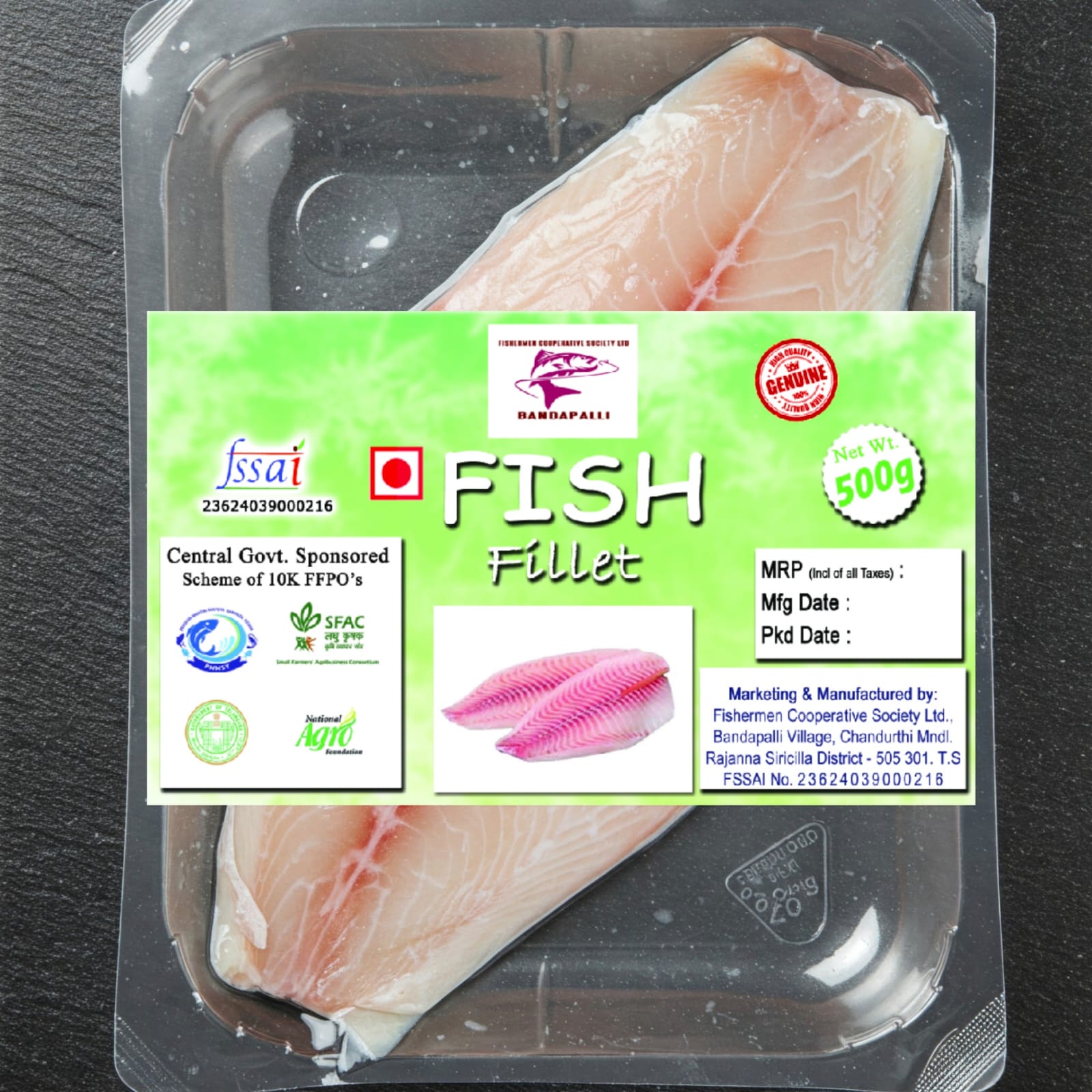 Bandapalli Fish Fillet - 500g