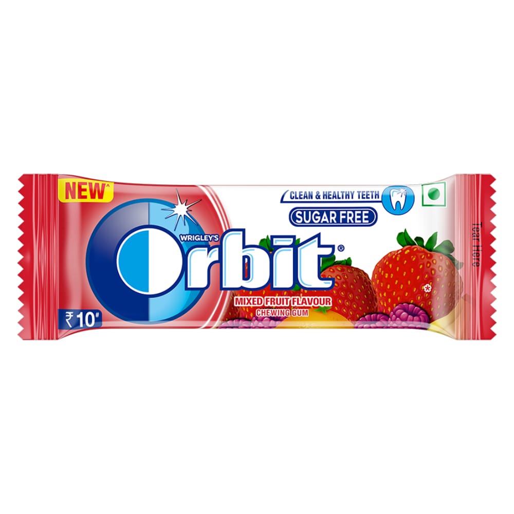 Orbit Sugar-Free Chewing Gum - Mixed Fruit, 6.6 gm Pouch