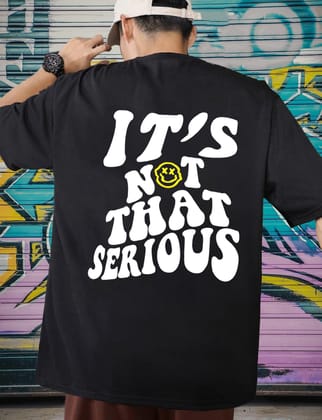 SCOTT FINCHER  Men's It's Not That Serious Graphic T-Shirt : AA(ARN)BLACK_228