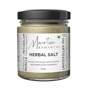 Mountain Bawarchi Healthy & Mineral Rich Flavoured Salt For Savory Flavor Like Salad,Barbecue Salt Flavored Salt