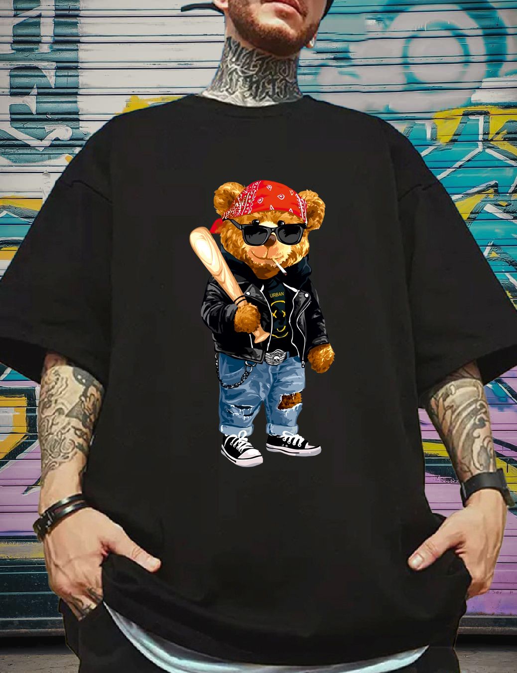 SCOTT FINCHER Men's Streetwear Hip Hop T-Shirt, Summer Casual Short Sleeve Cotton T-Shirt, Harajuku Style Loose Fit Tee Shirt : AA(ARN)BLACK_256