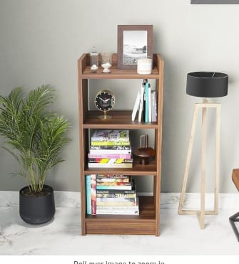 3 Layer Engineered Wood Multipurpose Rack, Open Bookshelf, Storage Organizer Stand