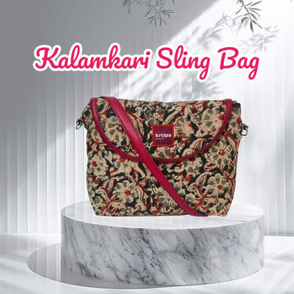 Handcrafted Crossbody Bag with Vibrant Floral Print and Adjustable Strap Handcrafted Crossbody Bag with Vibrant Floral Print and Adjustable Strap