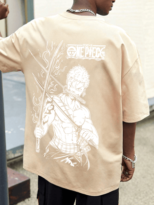 SCOTT FINCHER Men's One Piece Anime T-Shirt, Roronoa Zoro T-Shirt, Japanese Anime Shirt, Manga Shirt, Streetwear, Harajuku Style, Casual Tee, Gift for Anime Fans : AA(ARN)CREAM_137 SCOTT FINCHER Men's One Piece Anime T-Shirt, Roronoa Zoro T-Shirt, Japanese Anime Shirt, Manga Shirt, Streetwear, Harajuku Style, Casual Tee, Gift for Anime Fans : AA(ARN)CREAM_137