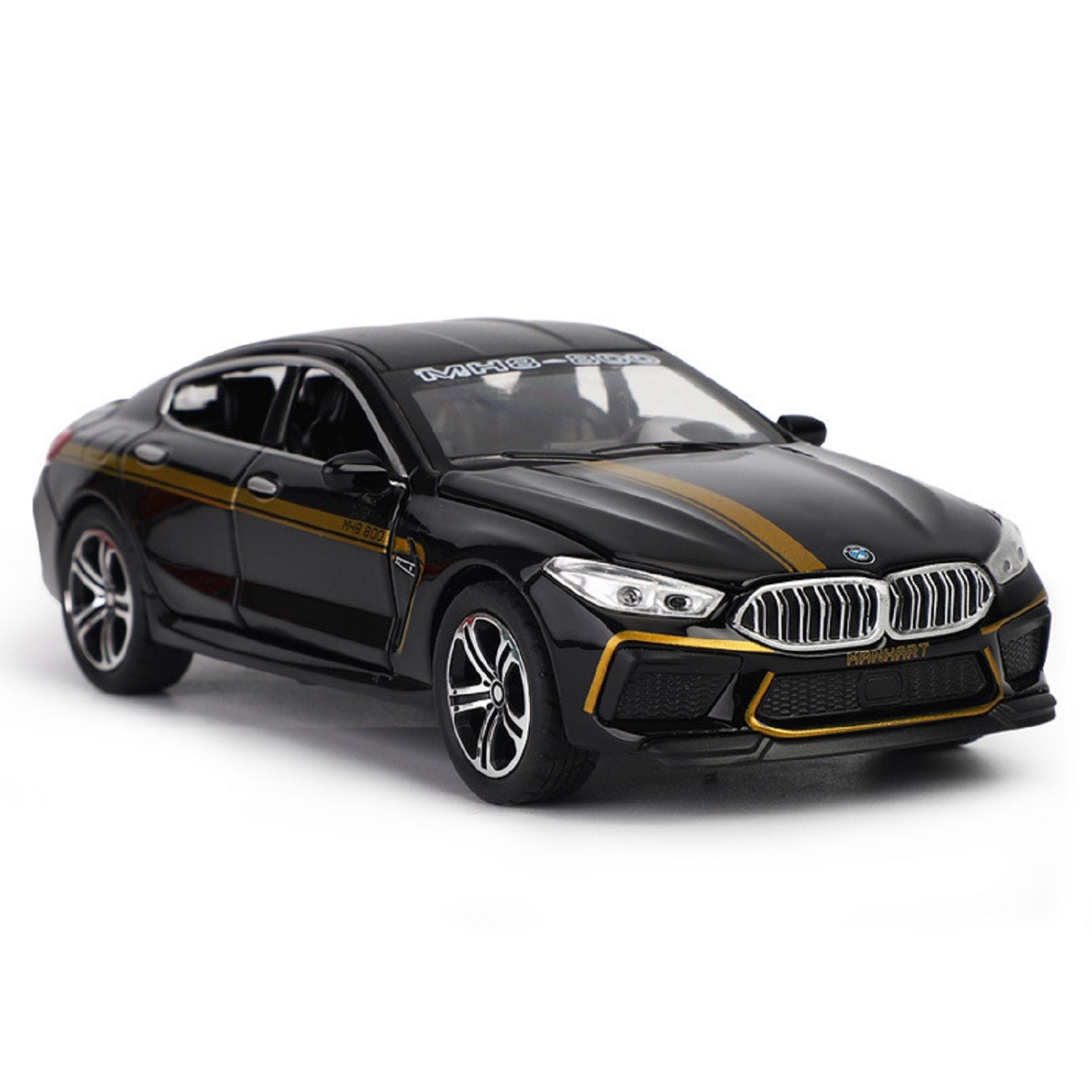 KTRS ENTERPRISE 1:24 bxed M8 sports Alloy Metal Pull Back Die-cast Car Model Pull Back car Super Openable Doors Sound and Light Doors  Light Music Boys Toys for Kids