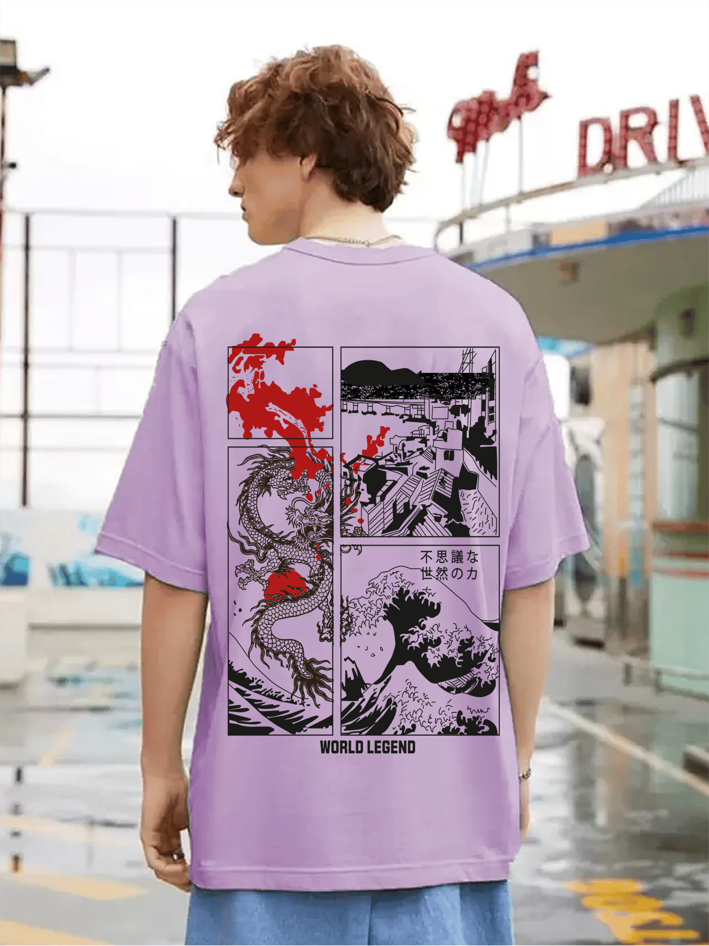 SCOTT FINCHER Men's Harajuku Streetwear T-Shirt, Casual Hip Hop Short Sleeve Graphic Tee Shirt : AA(ARN)LAVANDER_247