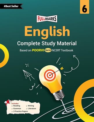 FULL MARKS POORVI COMPLETE STUDY MATERIAL ENGLISH CLASS 6 FOR 2026 EXAMS -POFU6 [Paperback] [Oct 30, 2024] Arihant