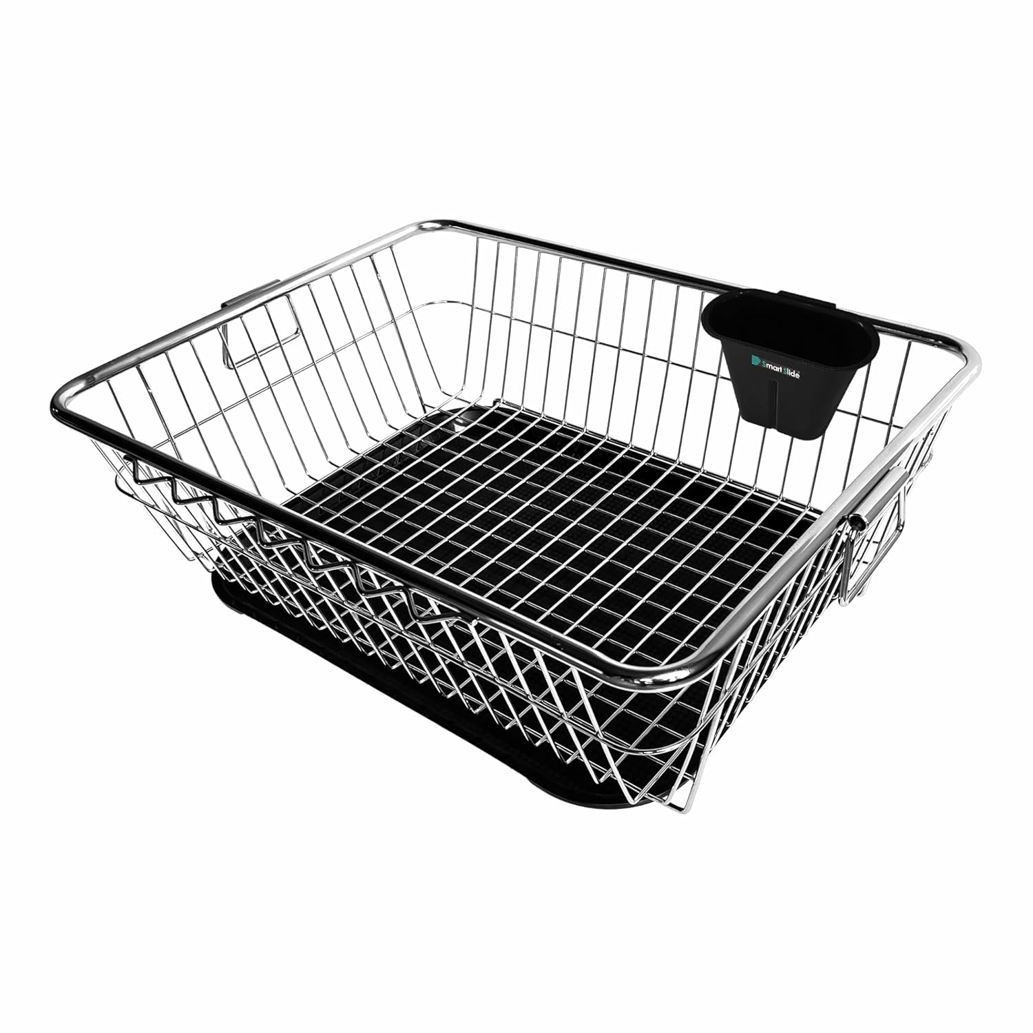 Stainless Steel Dish Drainer Kitchen Rack with Drainer Tray Kitchen Utensils Drying Basket Dish Rack for Kitchen
