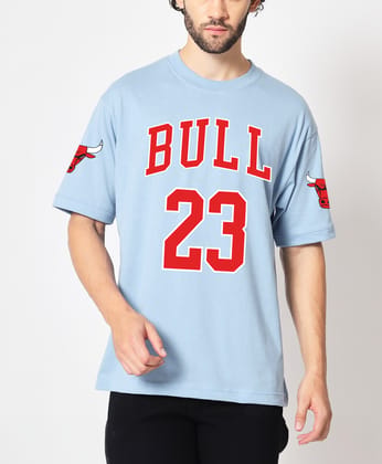 SCOTT FINCHER Men's Chicago Bulls Jersey Style T-Shirt in Light Blue with Player Number 23 : AA(ARN)LBLUE_79 SCOTT FINCHER Men's Chicago Bulls Jersey Style T-Shirt in Light Blue with Player Number 23 : AA(ARN)LBLUE_79