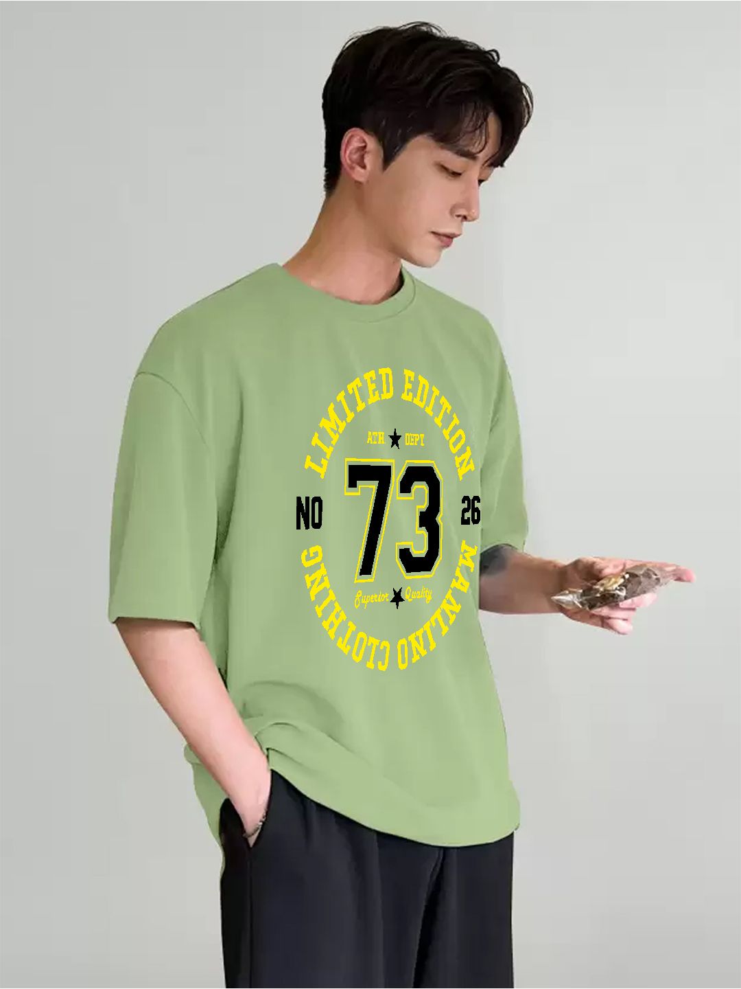 SCOTT FINCHER Men's Limited Edition No. 73 Men's T-Shirt : AA(ARN)LGREEN_204