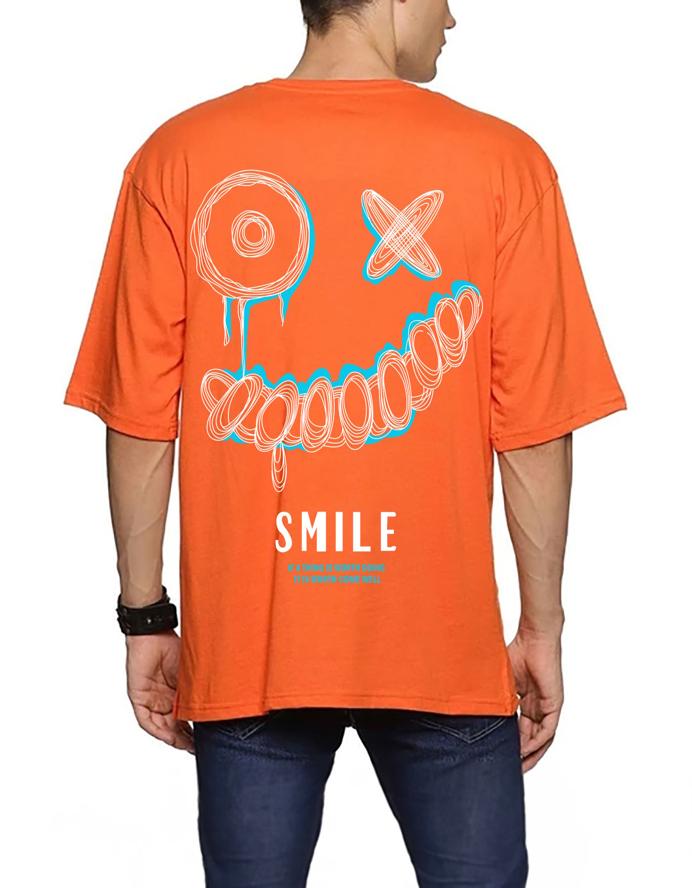 SCOTT FINCHER Men's Graphic Tees, Cotton Short Sleeve T-shirt, Streetwear Hip Hop T Shirt, Harajuku Tshirt, Casual Loose Tshirt Tops : AA(ARN)ORANGE_03