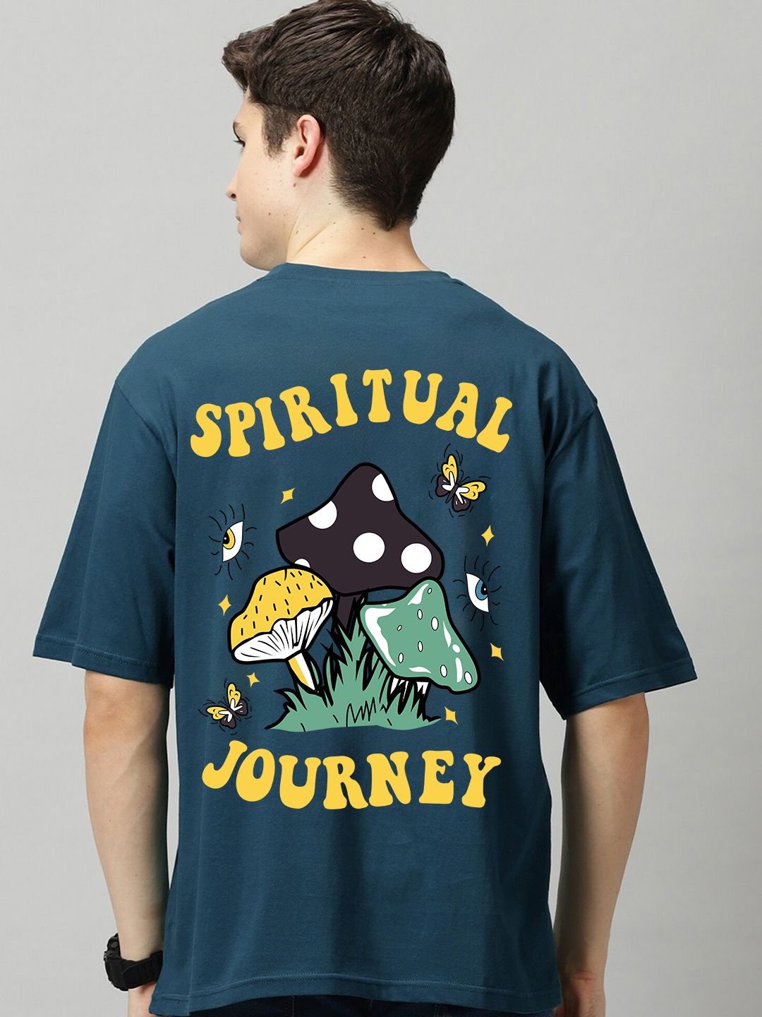 SCOTT FINCHER Men's Spiritual Journey Graphic T-Shirt : AA(ARN)TBLUE_200