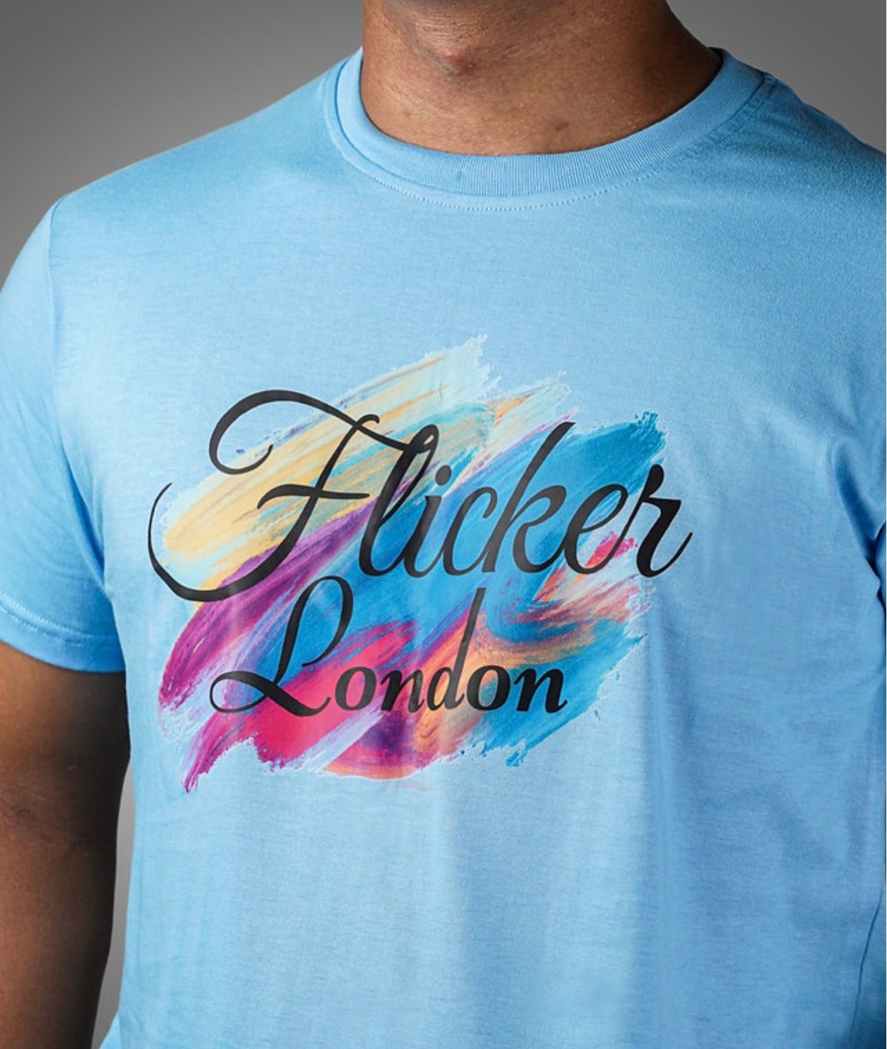Flicker London Sky Blue Art Tee