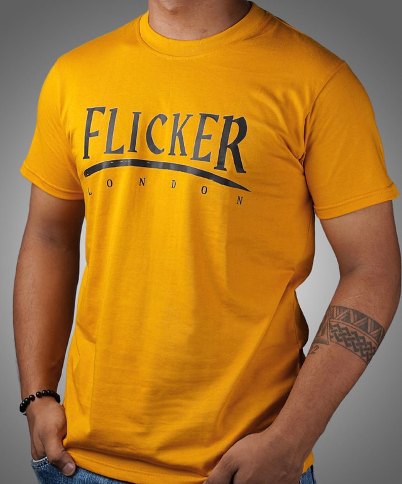 Flicker London Mustard Bold Tee