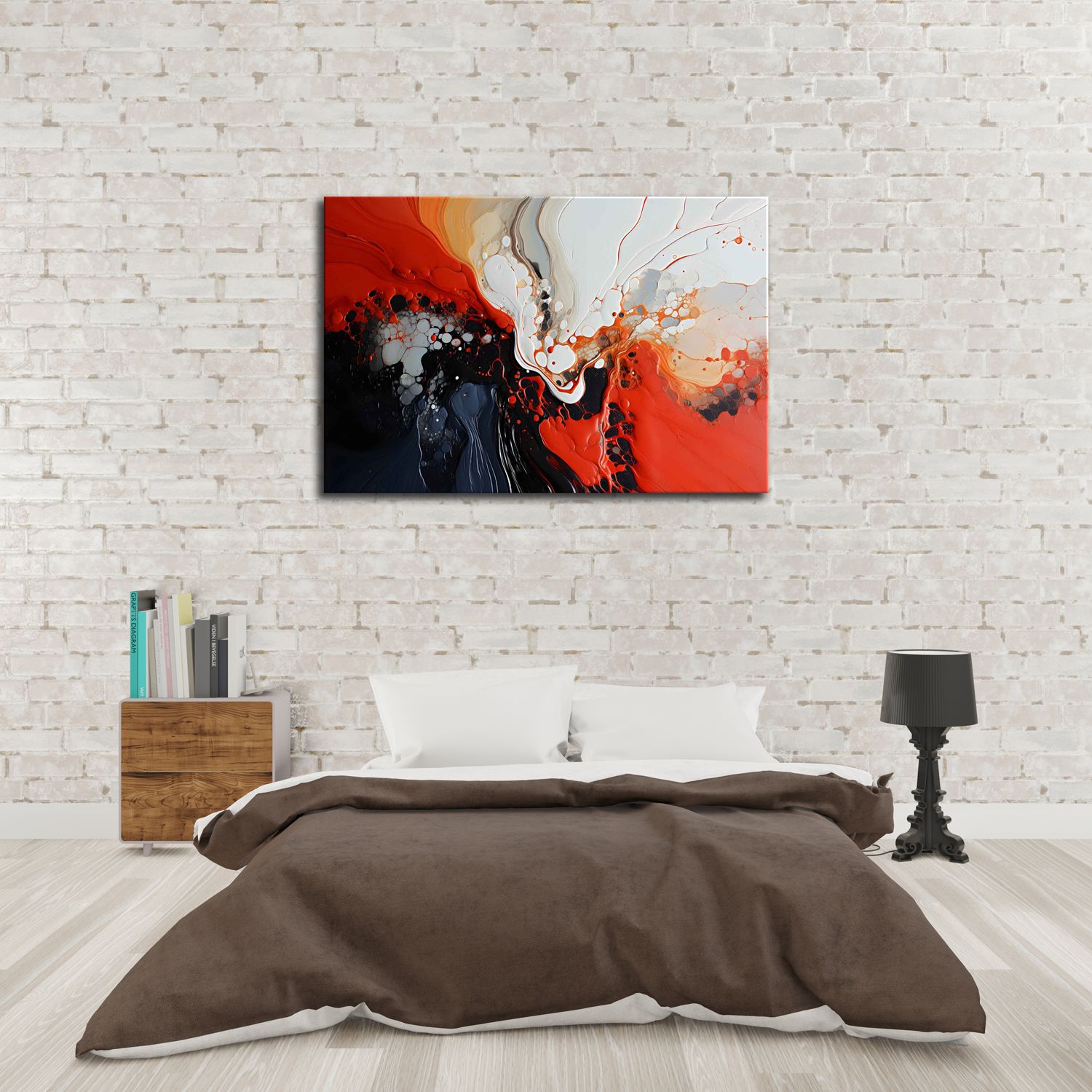 RENDER PAINTINGS 24in X 16in WITH BLACK FRAME