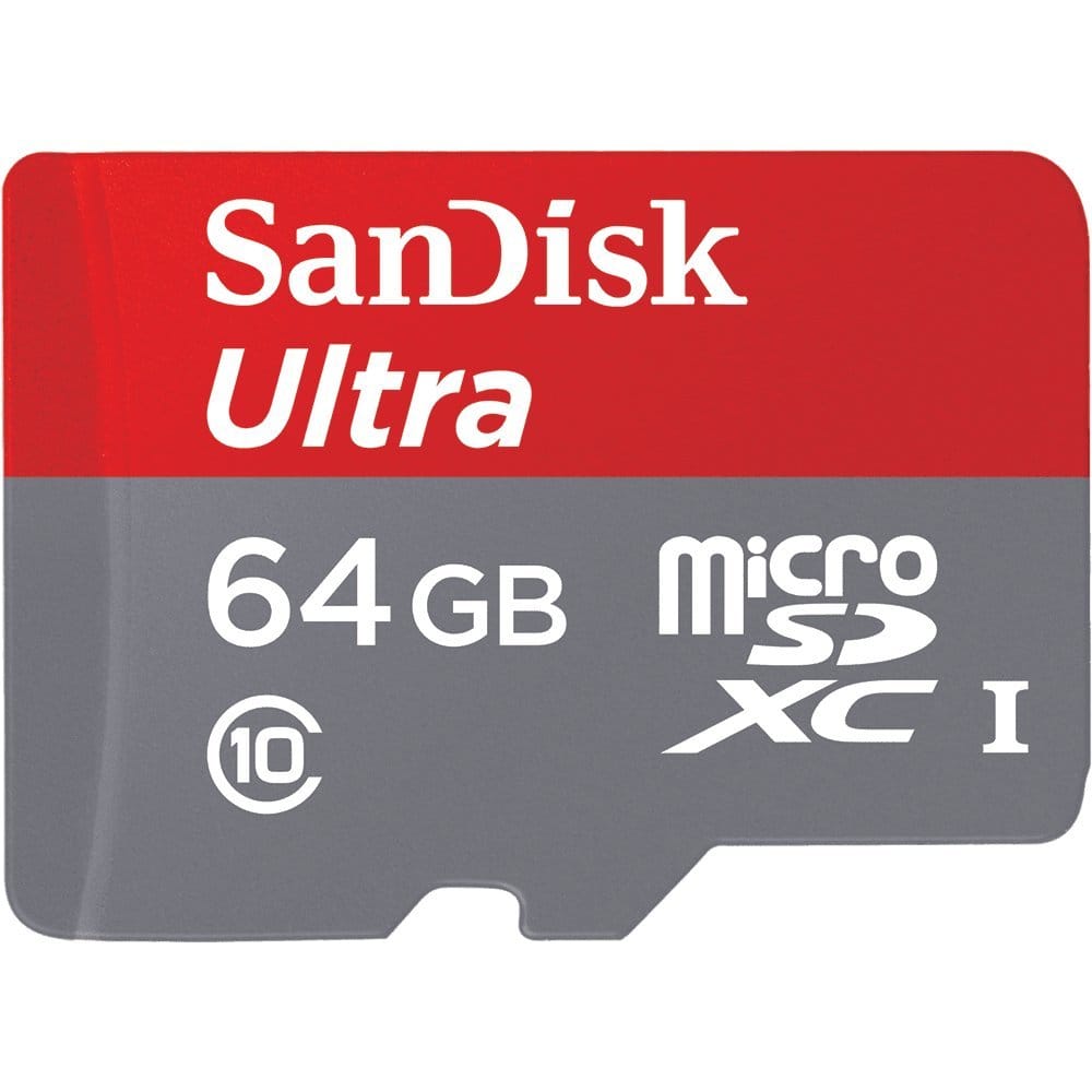 SanDisk 64GB Ultra microSDXC UHS-I Memory Card - 120MB/s, Class 10, U1, Full HD, A1, Micro SD Card