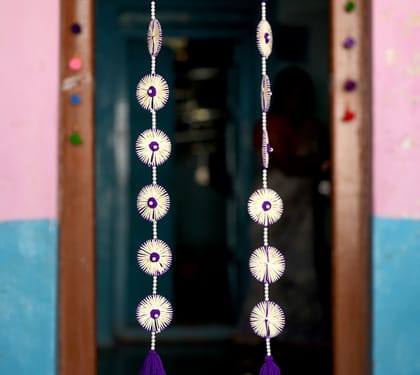 Handmade Beaded Door Hanging for Home Decor - Set of 2