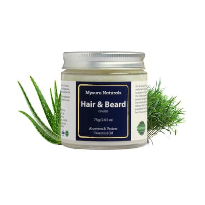 Mysuru Naturals Hair & Beard Cream - 75g