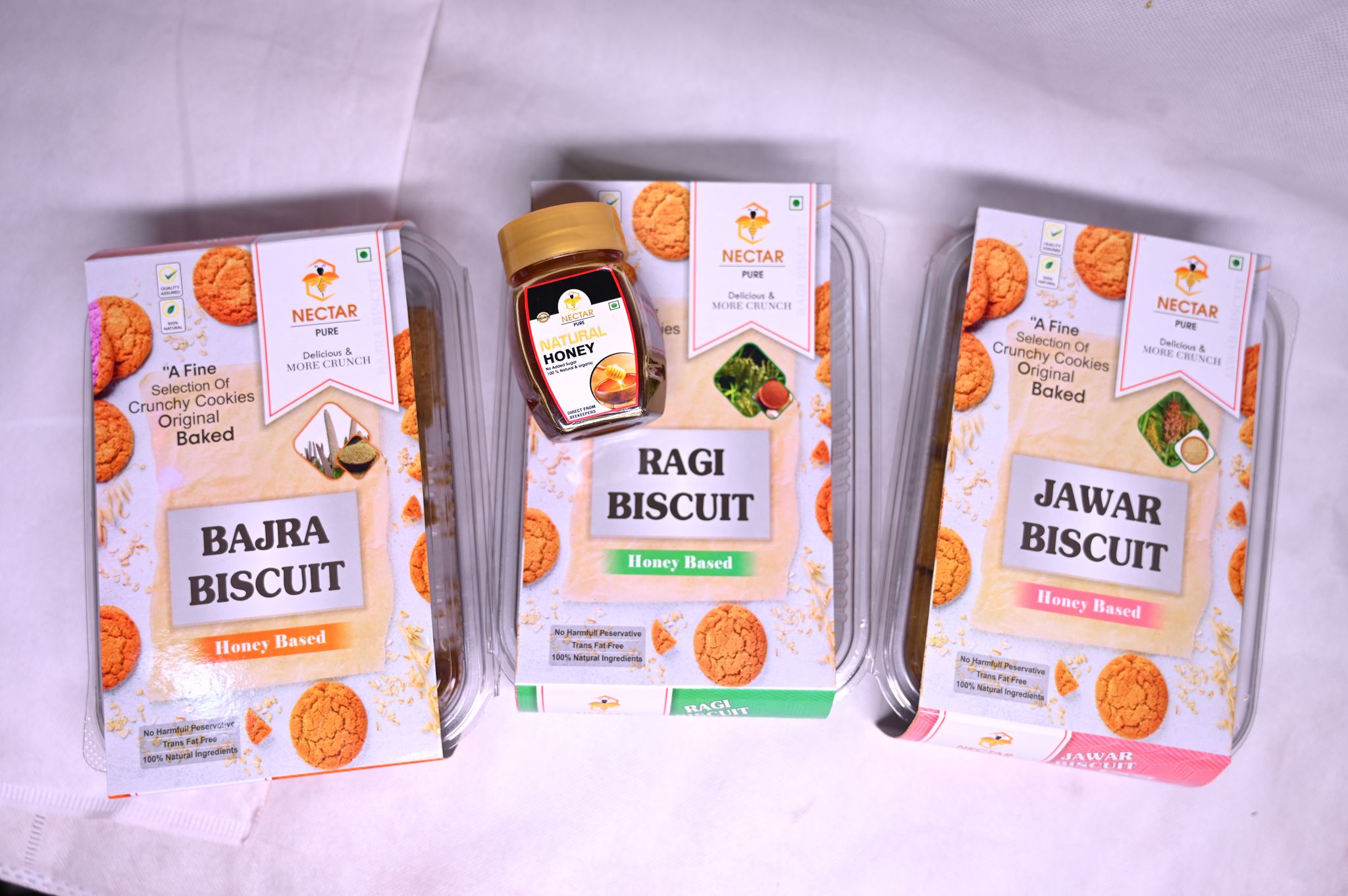 Honey Based Biscuits Combo Pack (Bajra+Jawar+Ragi)