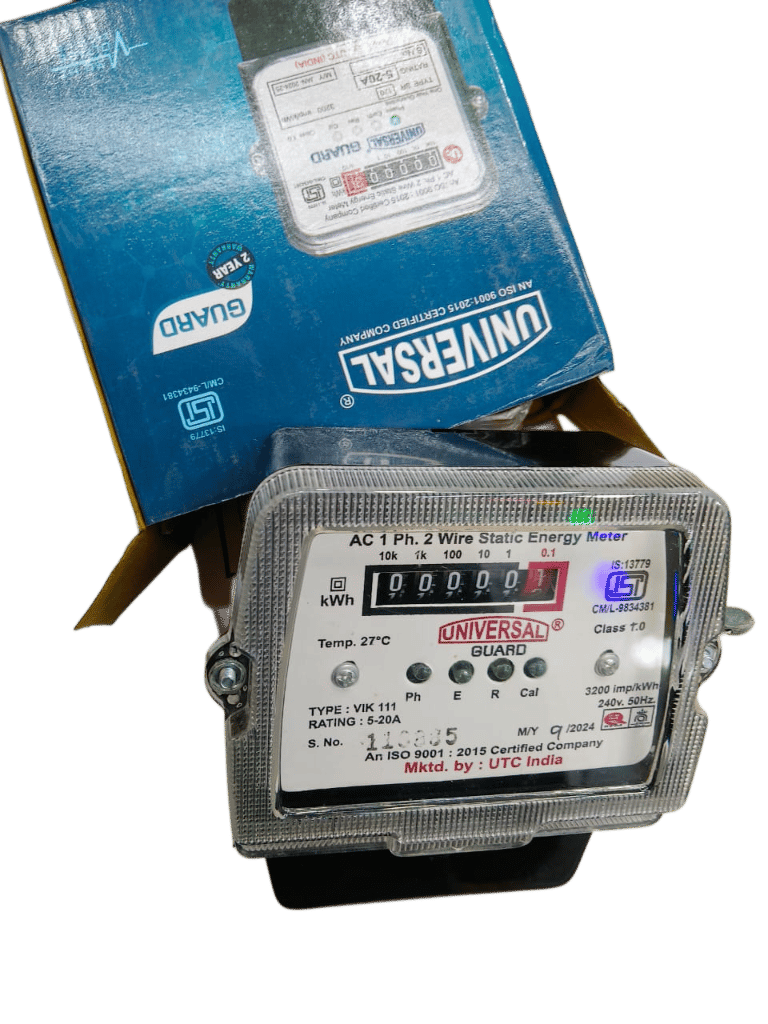 UNIVERSAL ELECTRONIC STATIC METER 5-20A AC 240V. SINGLE PHASE (2 YEAR WARRANTY)